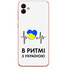 Чохол для Samsung Galaxy A04 (A045) MixCase патріотичні в ритмі з Україною