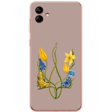 Чохол для Samsung Galaxy A04 (A045) MixCase патріотичні квіти у формі герба