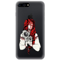 Чохол для iPhone 7 Plus / 8 Plus MixCase патріотичні сумна українка