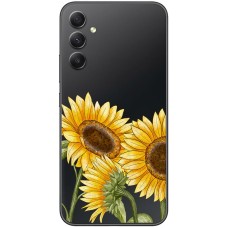 Чохол для Samsung Galaxy A14 Mixcase квіти три соняшники