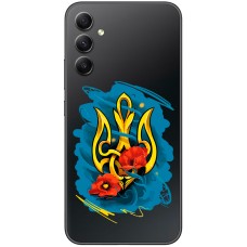 Чохол для Samsung Galaxy A24 (A245) MixCase патріотичні герб із маками