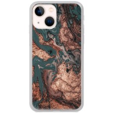 Чохол для iPhone 13 mini MixCase мармур темно-зелений