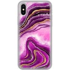 Чохол для iPhone X / Xs MixCase рожевий мармур