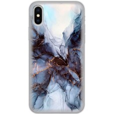 Чохол для iPhone Xs Max MixCase мармур темно-бірюзовий