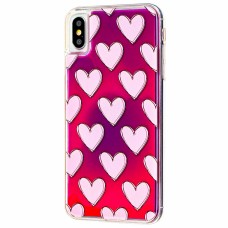Чохол для iPhone Xs Max "Neon пісок" серце
