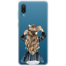 Чохол для Samsung Galaxy A02 (A022) Mixcase дівчина дизайн 1
