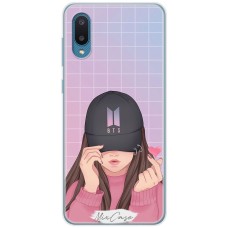 Чохол для Samsung Galaxy A02 (A022) Mixcase дівчина дизайн 2