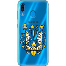 Чохол для Samsung Galaxy A20 / A30 MixCase патріотичний "герб із квітів"