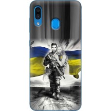 Чохол для Samsung Galaxy A20 / A30 MixCase патріотичні боєць