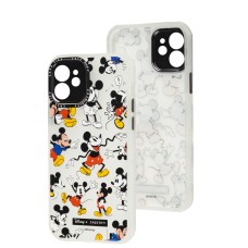 Чохол для iPhone 12 Brand Design mickey mouse білий