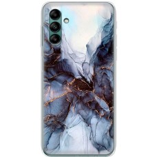 Чохол для Samsung Galaxy A04S (A047) MixCase мармур темно-бірюзовий
