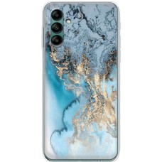 Чохол для Samsung Galaxy A04S (A047) MixCase мармур бірюзовий мікс