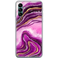 Чохол для Samsung Galaxy A04S (A047) MixCase рожевий мармур