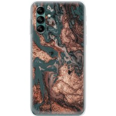 Чохол для Samsung Galaxy A04S (A047) MixCase мармур темно-зелений