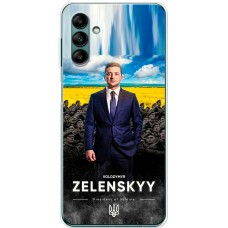 Чохол для Samsung Galaxy A04S (A047) MixCase патріотичні president of Ukraine