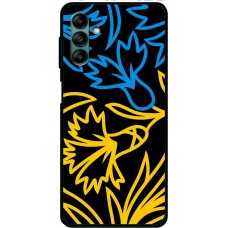 Чохол для Samsung Galaxy A04S (A047) MixCase патріотичні синє-жовта лілія