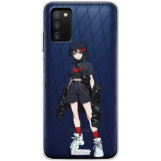 Чохол з аніме для Samsung Galaxy A03s (A307) MixCase дівчинки в чорному