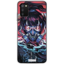 Чохол з аніме для Samsung Galaxy A03s (A307) MixCase дівчина в хім. захисту