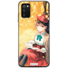 Чохол з аніме для Samsung Galaxy A03s (A307) MixCase дівчина в білому