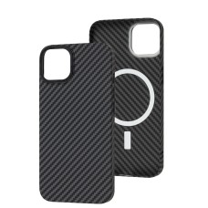 Чохол для iPhone 13 Carbon MagSafe black