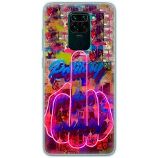 Чохол для Xiaomi Redmi Note 9 MixCase графіті pink hand
