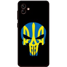 Чохол для Samsung Galaxy A04 (A045) MixCase патріотичні жовто-блакитний череп