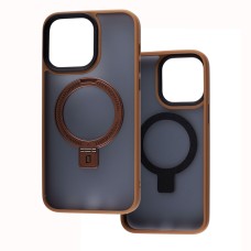 Чохол для iPhone 15 Pro Nofelet Matt Ring MagSafe gold