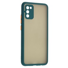 Чохол для Samsung Galaxy A02s (A025) LikGus Totu camera protect оливковий