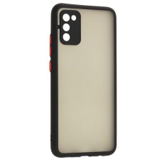 Чохол для Samsung Galaxy A02s (A025) LikGus Totu camera protect чорний / червоний