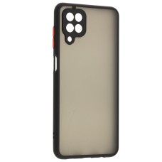 Чохол для Samsung Galaxy A12 (A125) LikGus Totu camera protect чорний / червоний