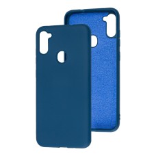 Чохол для Samsung Galaxy A11 / M11 Full without logo navy blue