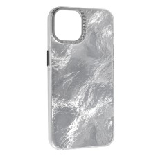 Чохол Marble Style Apple iPhone 13 / 14 Silver