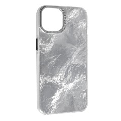 Чохол Marble Style Apple iPhone 13 / 14 Silver