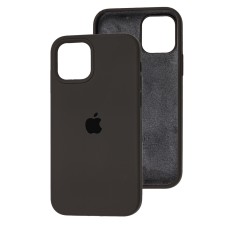 Чохол для iPhone 12/12 Pro Square Full silicone dark olive
