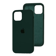 Чохол для iPhone 12/12 Pro Square Full silicone зелений / black green