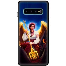 Чохол для Samsung Galaxy S10 (G973) MixCase патріотичні українка ангел з тризубо