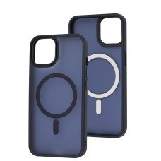Чохол для iPhone 13 / 14 WAVE Matte Insane MagSafe midnight blue