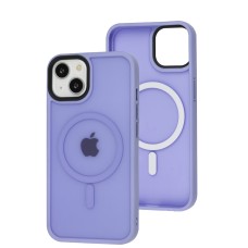 Чохол для iPhone 13 / 14 WAVE Matte Insane MagSafe light purple