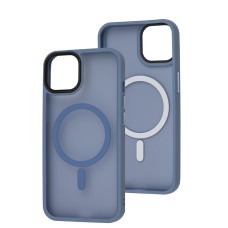 Чохол для iPhone 13 / 14 WAVE Matte Insane MagSafe sierra blue