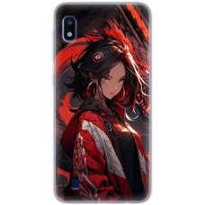 Чохол з аніме для Samsung Galaxy A10 (A105) Mixcase дівчина в червоному