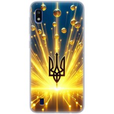 Чохол для Samsung Galaxy A10 (A105) MixCase патріотичні Тризуб у золоті
