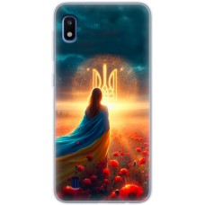 Чохол для Samsung Galaxy A10 (A105) MixCase патріотичні поле маків