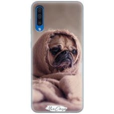 Чохол для Samsung Galaxy A50 (A505) Mixcase мопс у пледі
