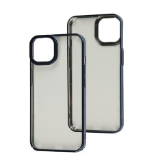 Чохол Baseus Glitter для iPhone 13 прозорий/синій