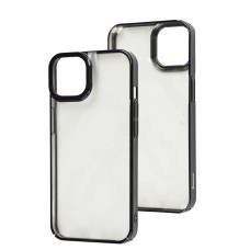 Чохол Baseus Glitter для iPhone 13 прозорий/чорний