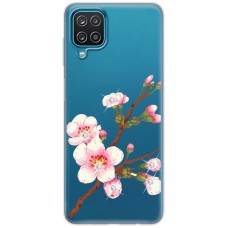Чохол для Samsung Galaxy A12 / M12 MixCase стрази гілочка сакури