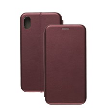 Чохол книжка Premium для iPhone Xr бордовий