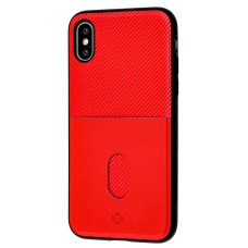 Чохол для iPhone X Totu Jazz Series Card Slot червоний