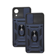 Чохол для Samsung Galaxy A03 Core (A032) Serge Ring Armor ударостійкий синій