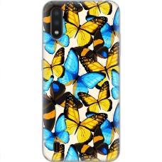 Чохол для Samsung Galaxy A01 Core (A013) MixCase метелики різнокольорові